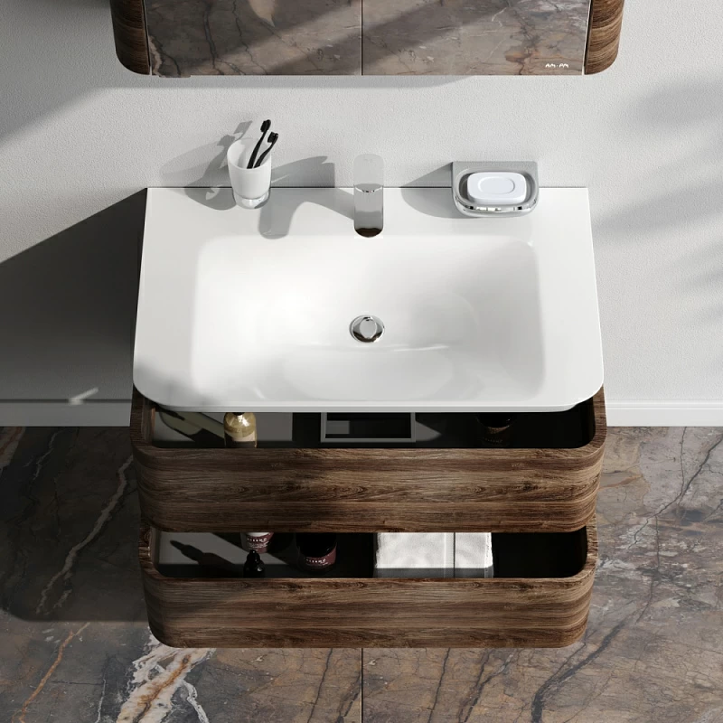 Тумба под раковину 80 AM.PM Sensation M30FHX0802NF под дерево орех