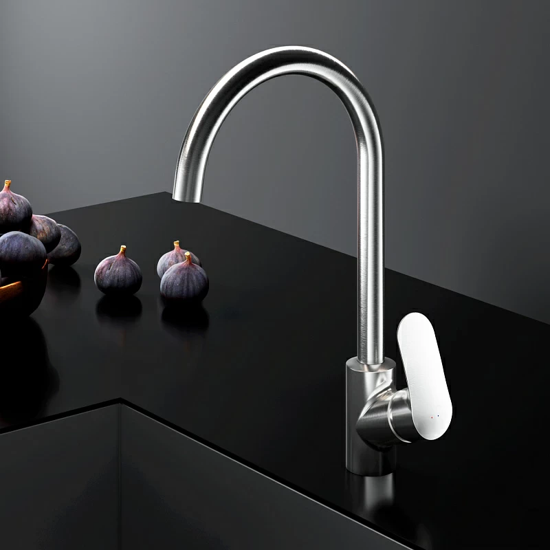 Смеситель для кухни AM.PM Like F8007111 высокий, сатин