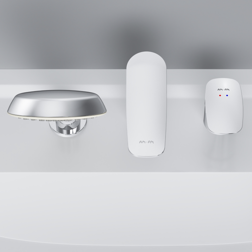 Смеситель на борт ванны, трёхсекционный Inspire V2.0 F50A01300, Хром