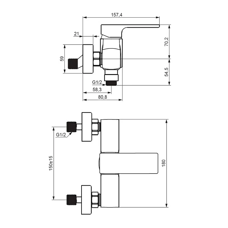Смеситель для душа Damixa Gala 532000000