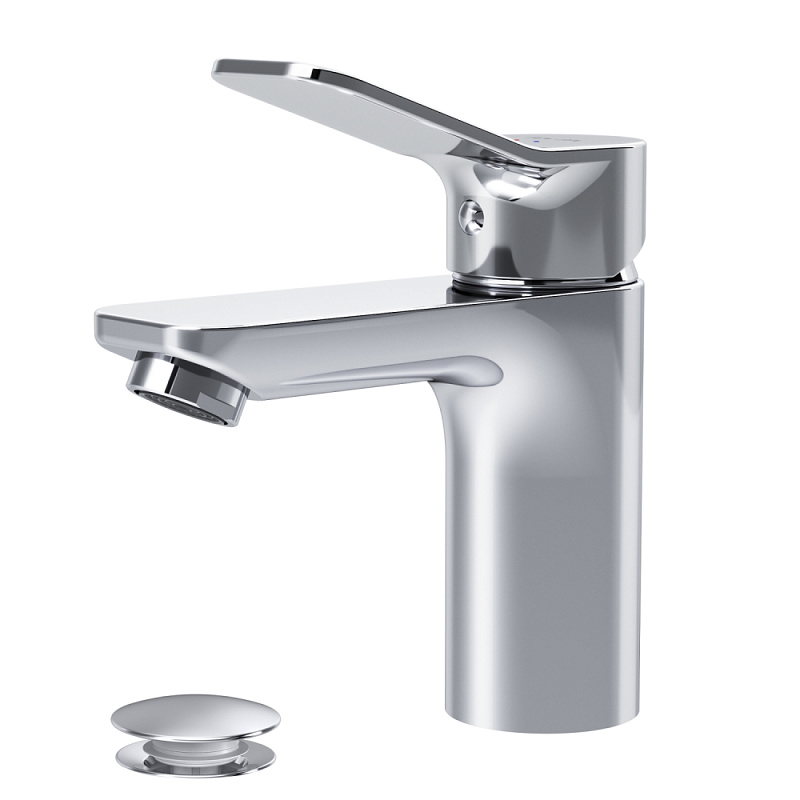 Смеситель для раковины (умывальника) AM.PM X-Joy F85A82100 с донным клапаном, хром