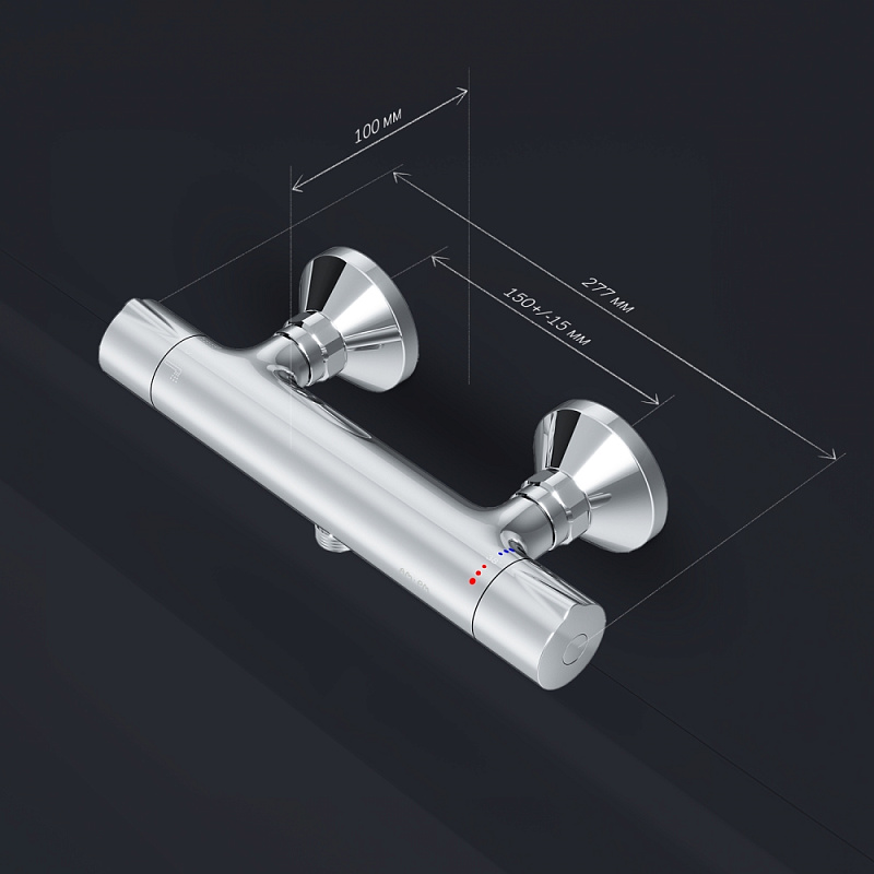 Смеситель для душа AM.PM Like F8040000 термостат, хром