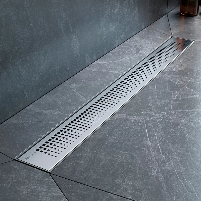 Душевой трап (лоток) 70 AM.PM PrimeFlow W02SC-P11-070-01SB комбинированный затвор со стальной матовой решеткой