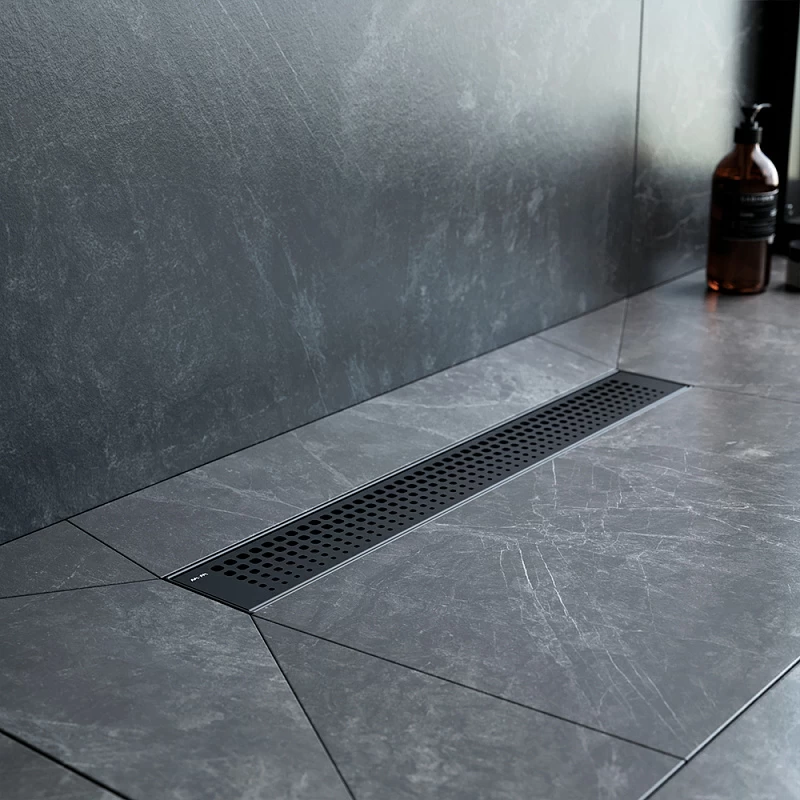 Душевой трап (лоток) 50 AM.PM MasterFlow W01SC-P11-050-01BM комбинированный затвор с черной матовой решеткой