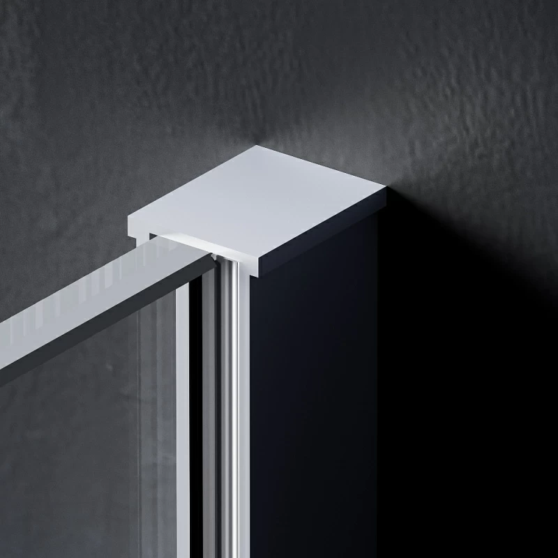 Душевая перегородка 110x200 AM.PM Func W84WI-110-F1-MTE прозрачное стекло, профиль хром