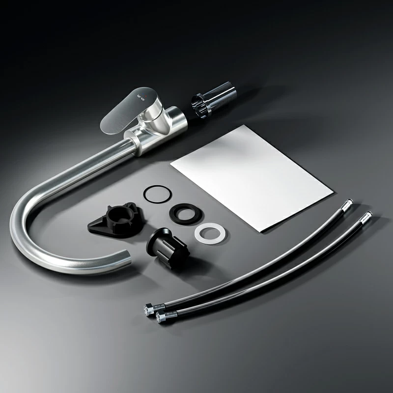 Смеситель для кухни AM.PM Like F8007111 высокий, сатин