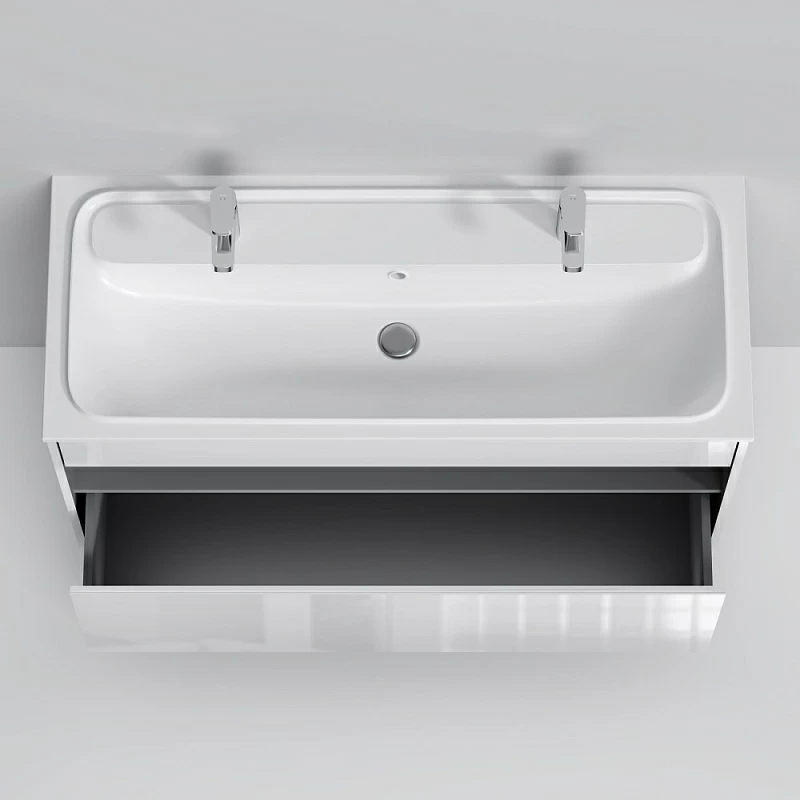 Тумба под раковину 120 AM.PM Func M8FFUX1201WG белый глянец