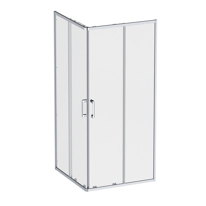 Душевое ограждение без поддона 90x90 AM.PM Above W9XG-403-9090-MT профиль серебристый