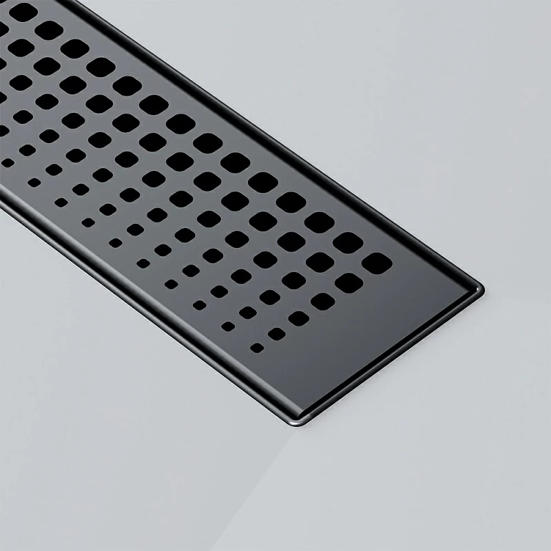 Душевой трап (лоток) 40 AM.PM MasterFlow W01SC-P11-040-01BM комбинированный затвор с черной матовой решеткой