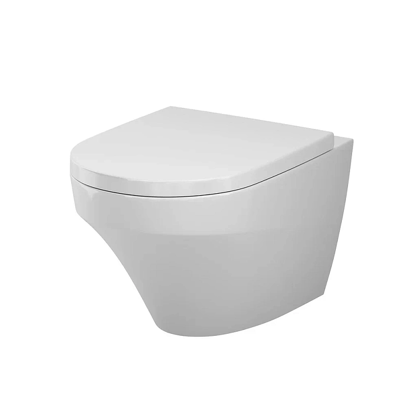 Унитаз подвесной AM.PM Inspire C501700WH безободковый c сиденьем микролифт C907851WP, белый