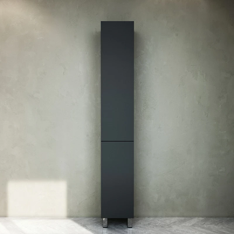 Шкаф-пенал для ванной 30 AM.PM Gem S M91CSR0306GM напольный правый графит