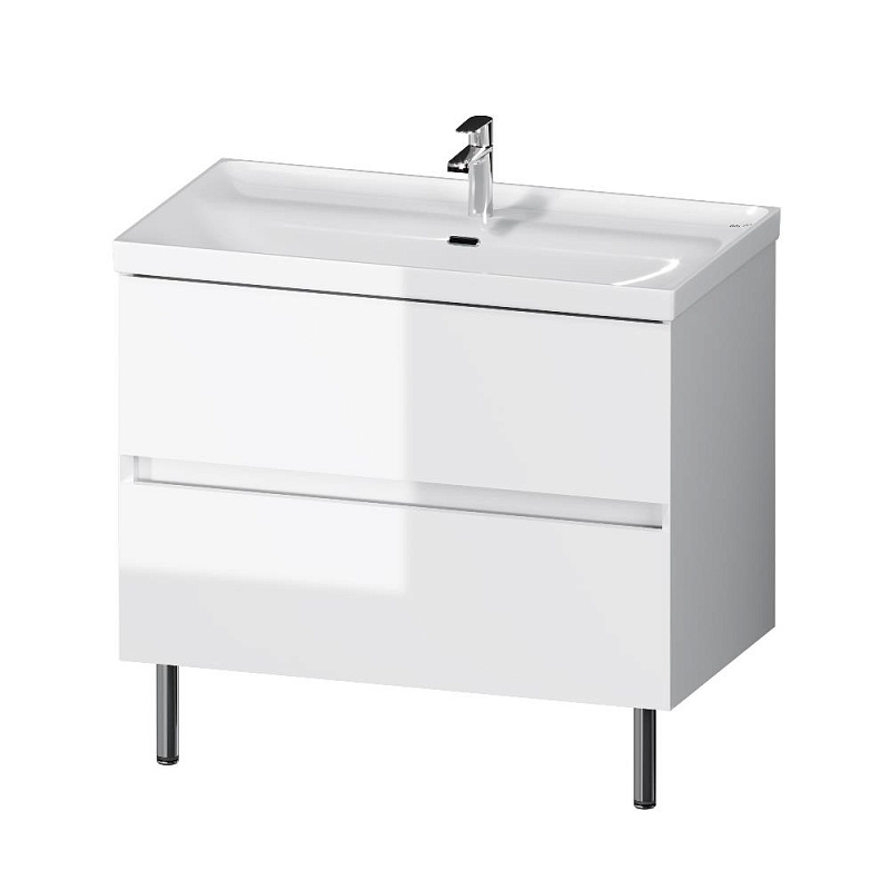 Тумба с раковиной 80 AM.PM Above M9X-FSX0802WG-WCC0800WG напольная, белая глянцевая