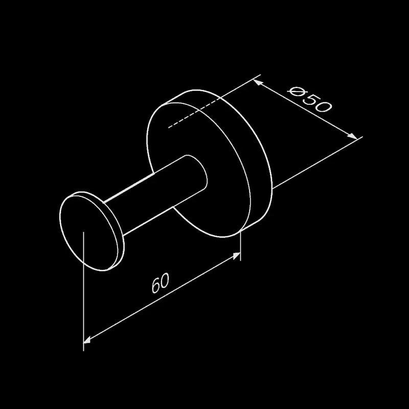 Крючок для полотенец AM.PM Inspire 2.0 A50A35822 черный
