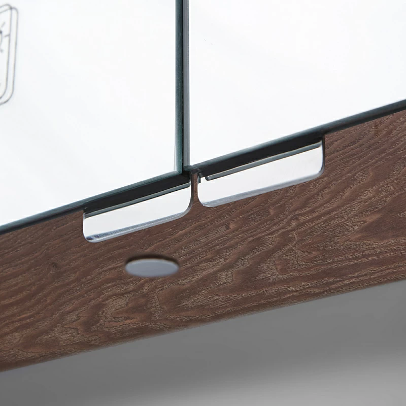 Шкафчик с зеркалом в ванную 100 AM.PM Sensation M30MCX1001NF с подсветкой орех