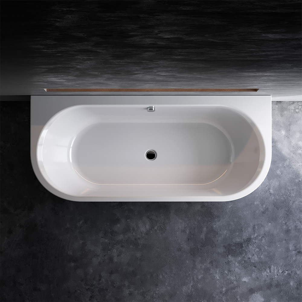 Комплект: ванна акриловая пристенная 170x75 см c каркасом и панелью X-Joy W94A-170U75W-ARP, Белый