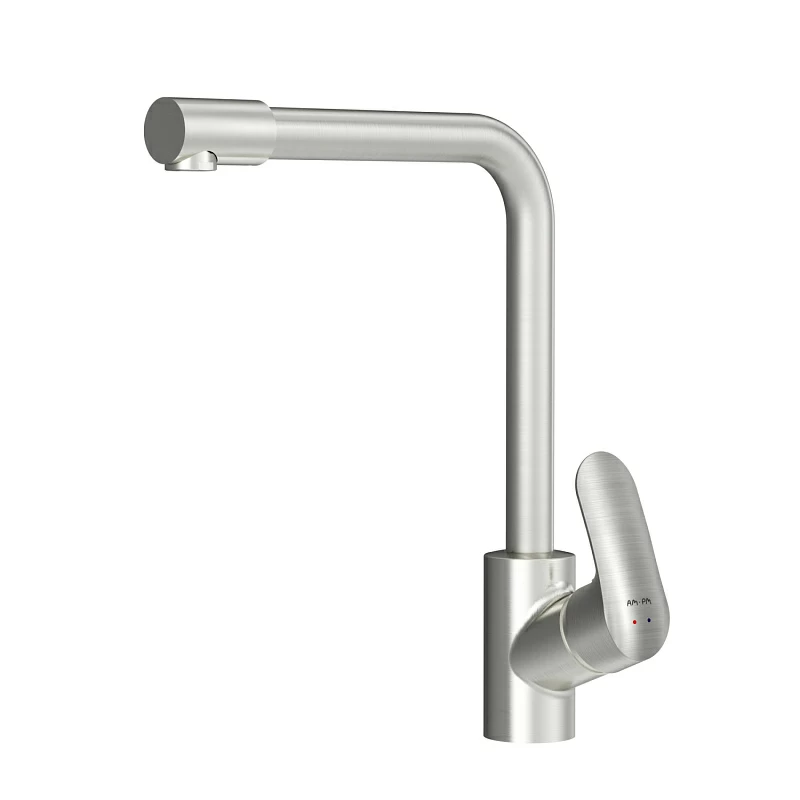 Смеситель для кухни AM.PM Like F8005711 высокий с каналом питьевой воды, сатин