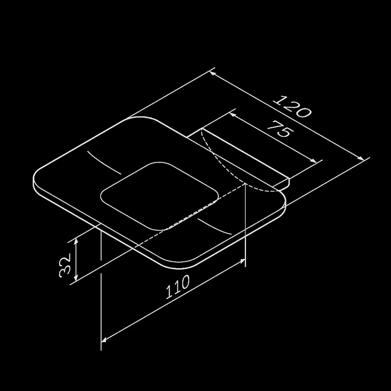 Мыльница стеклянная настенная AM.PM Inspire 2.0 A50A34222 черная