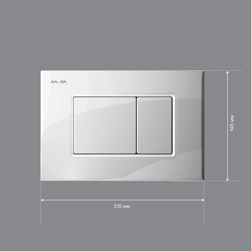 Клавиша смыва для инсталляции AM.PM ProC S I070201 механическая белая глянцевая