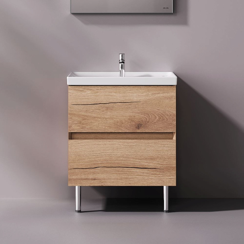 Тумба с раковиной 80 AM.PM Above M9X-FSX0602OF-WCC0600WG напольная, под дерево