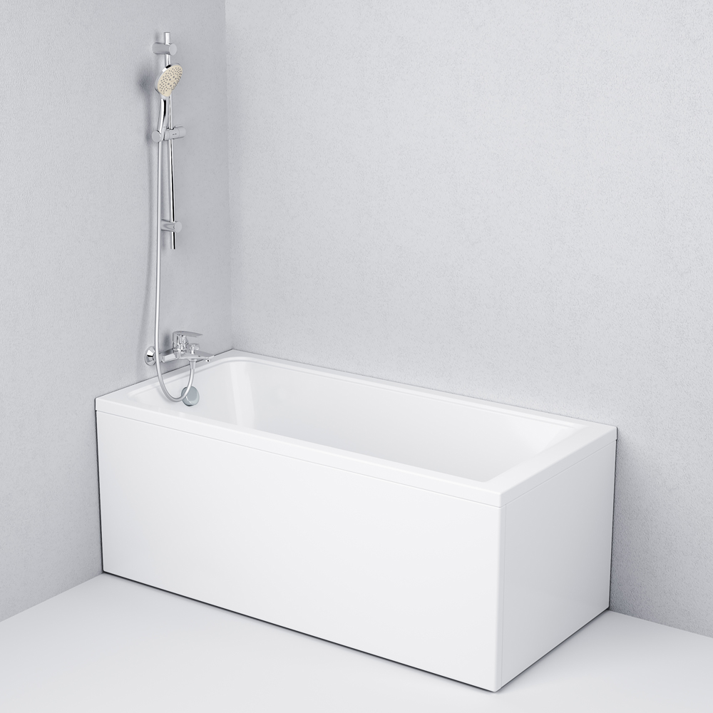 Ванна акриловая 150х70 см Gem W90A-150-070W-A1, Белый