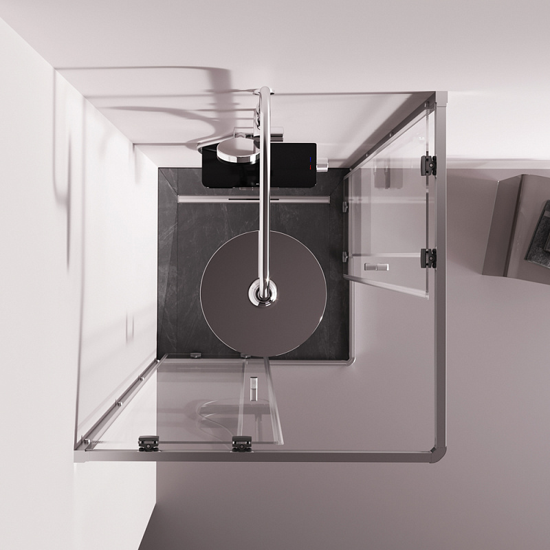 Душевое ограждение без поддона 80x80 AM.PM Above W9XG-403-8080-MT профиль серебристый