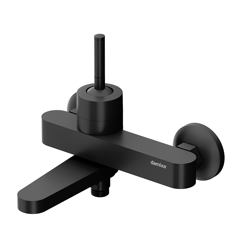 Смеситель для ванны и душа Damixa Arc 291000300 поворотный излив, черный