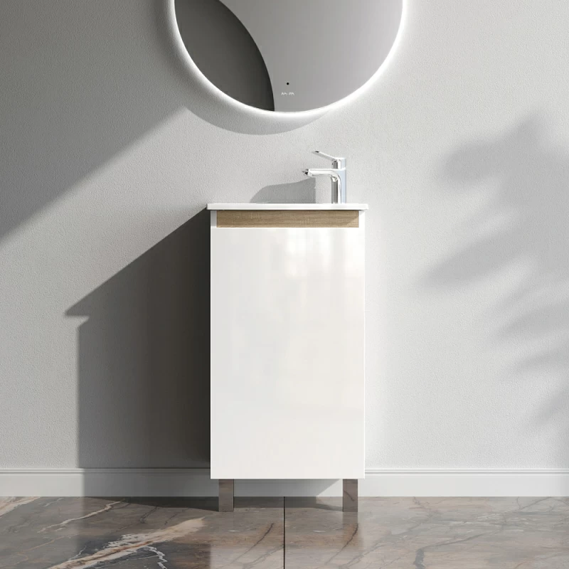 Тумба под раковину 45 AM.PM X-Joy M85AFSX0451WG напольная белый глянец