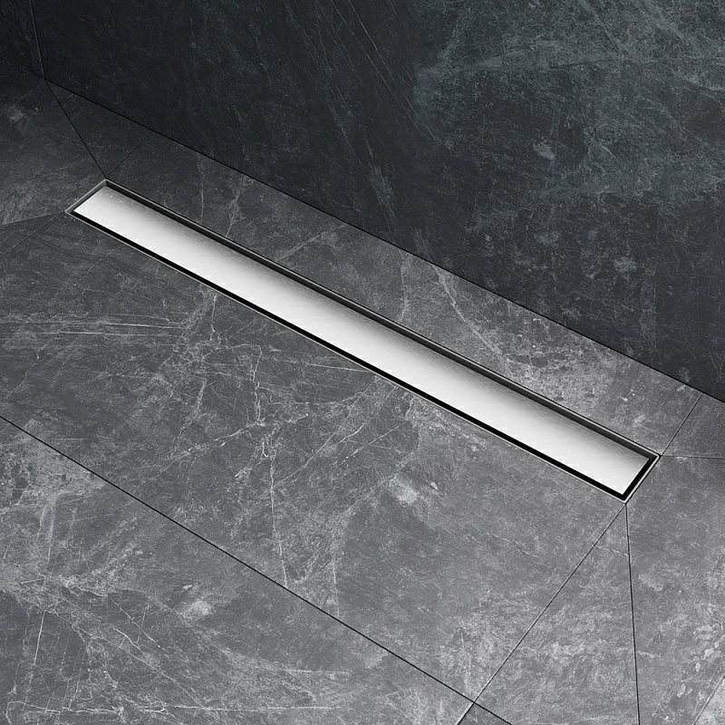 Душевой трап (лоток) 70 AM.PM MasterFlow W01SC-U11-070-04SB комбинированный затвор со стальной матовой решеткой под плитку