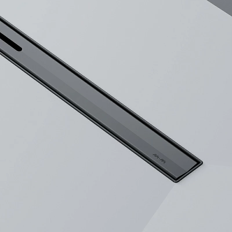 Душевой трап (лоток) 80 AM.PM MasterFlow Slim W01SC-S11-080-05BM комбинированный затвор с черной матовой решеткой