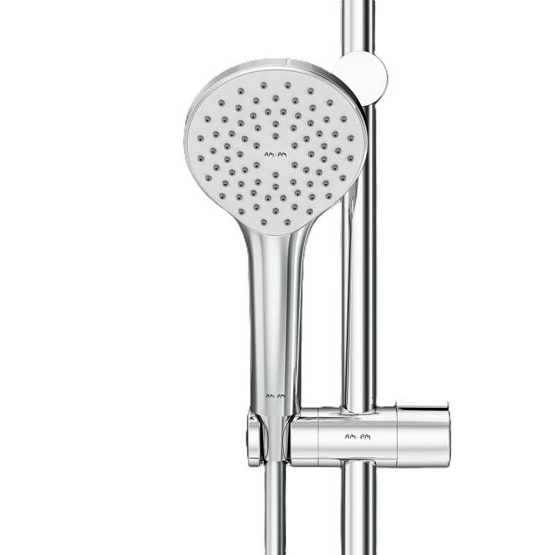 Душевая система AM.PM Gem F0790700 стойка с тропическим душем, смесителем, изливом, хром