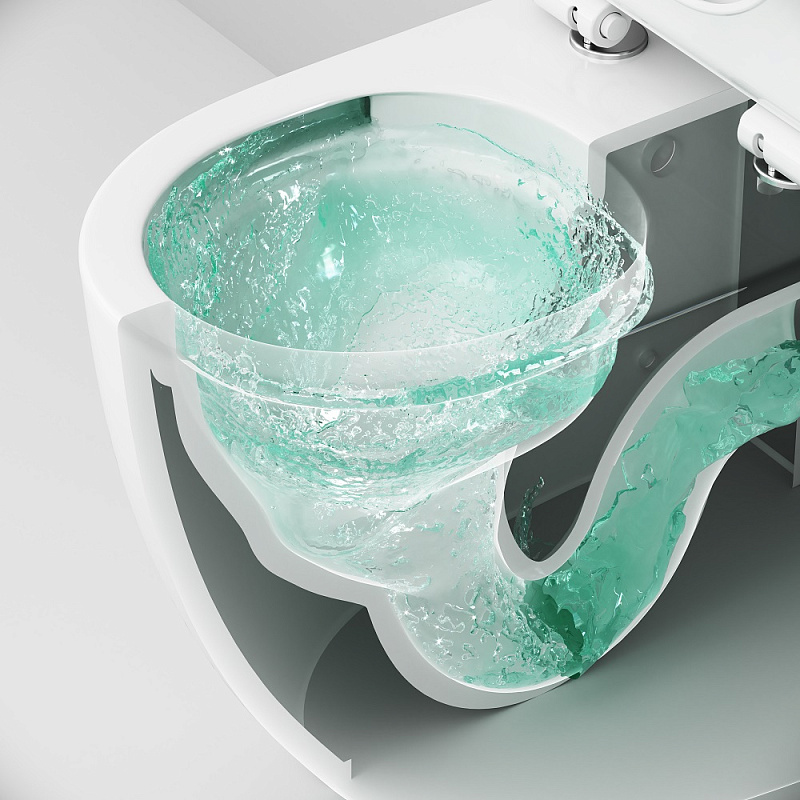 Унитаз-компакт напольный AM.PM Like C808600SC безободковый с сиденьем микролифт, белый