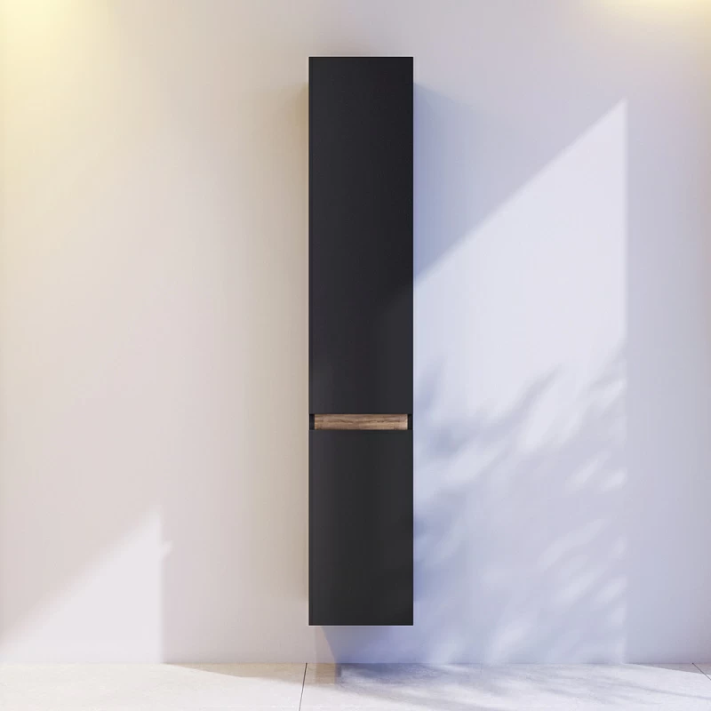 Шкаф-пенал для ванной 30 AM.PM X-Joy M85ACHR0306BM навесной правый черный