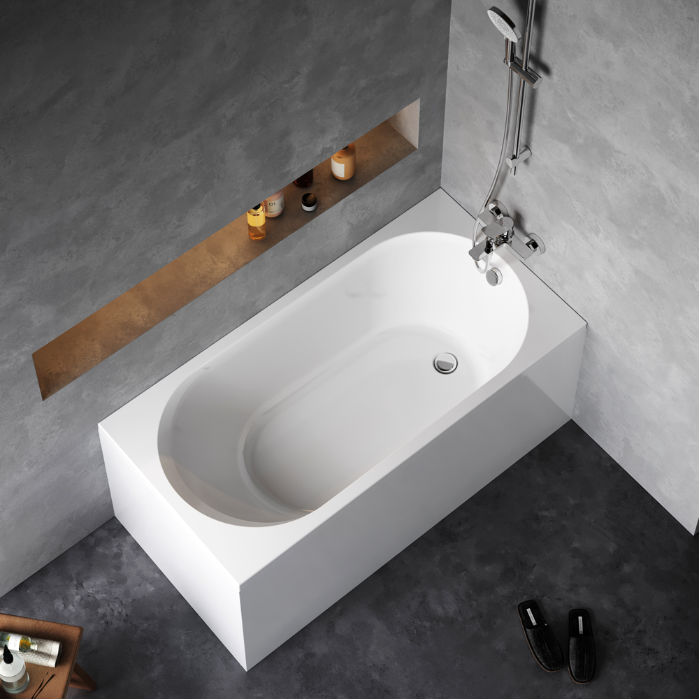Ванна акриловая, 140х70 см X-Joy W94A-140-070W-A, Белый