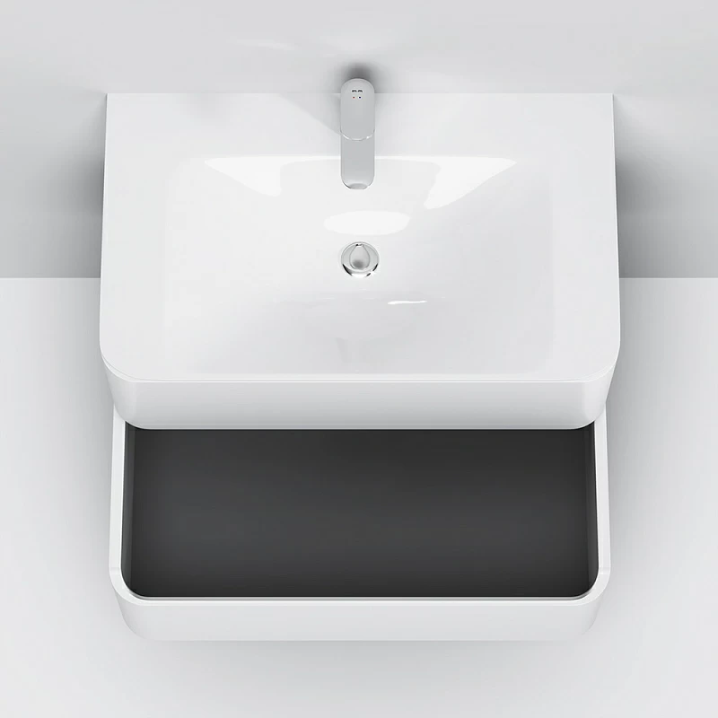 Раковина мебельная 80 AM.PM Sensation M30WPC0801WG белая встраиваемая