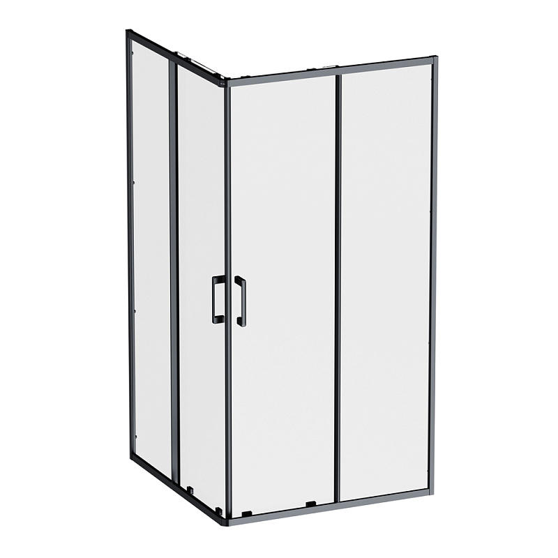 Душевое ограждение без поддона 100x100 AM.PM Above W9XG-403-100100-BT профиль черный