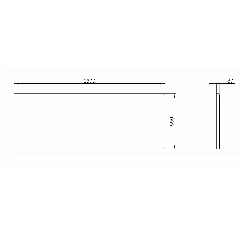 Панель фронтальная для ванны 150x70 AM.PM Func W84A-150-070W-P