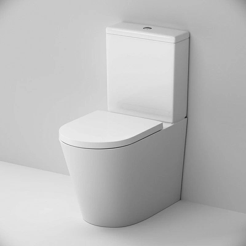 Унитаз напольный AM.PM Func C8F8600SC безободковый с сиденьем микролифт, белый