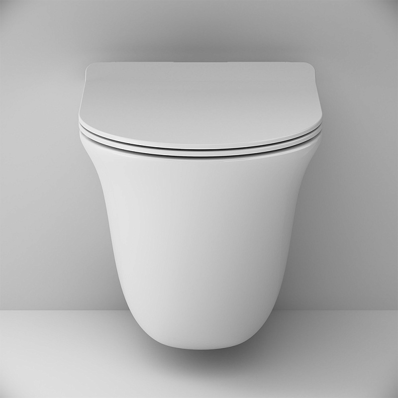 Унитаз подвесной AM.PM Force C9F1700LMSC безободковый с сиденьем микролифт, белый