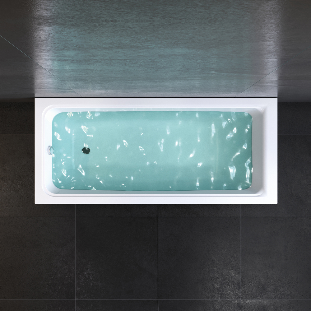 Ванна акриловая 170х70 см Gem W90A-170-070W-A1, Белый
