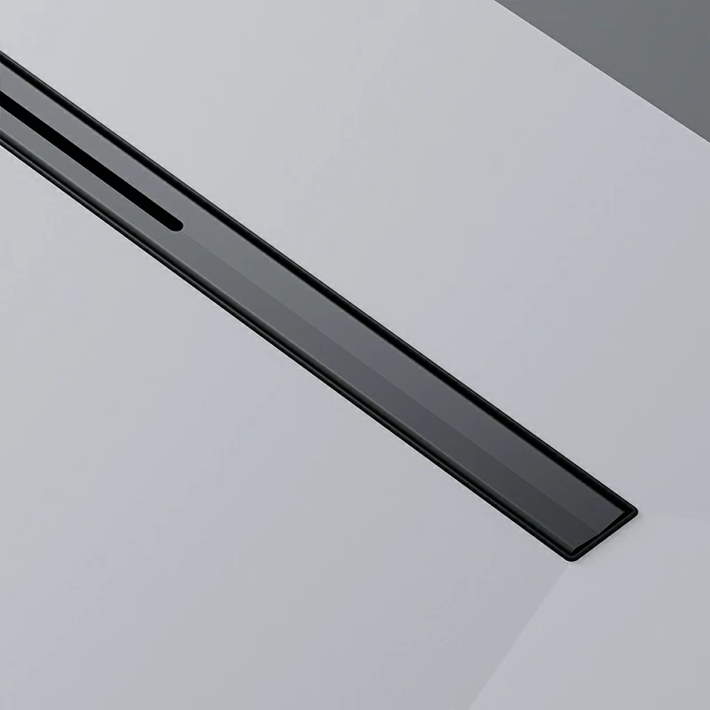 Душевой трап (лоток) 100 AM.PM MasterFlow Slim W01SC-S11-100-05BM комбинированный затвор с черной матовой решеткой