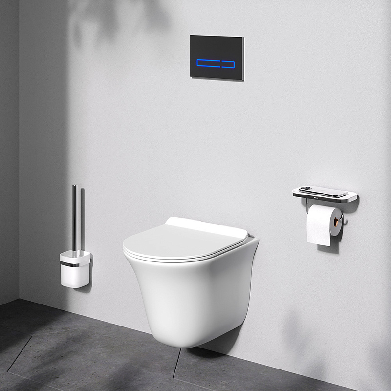 Унитаз подвесной AM.PM Force C9F1700LMSC безободковый с сиденьем микролифт, белый