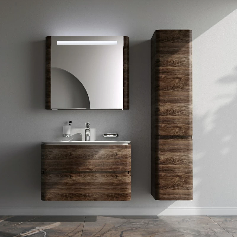 Тумба под раковину 80 AM.PM Sensation M30FHX0802NF под дерево орех