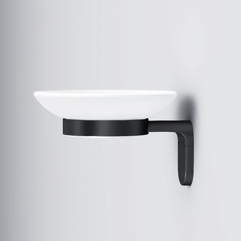 Мыльница стеклянная настенная AM.PM X-Joy A8434222 черная