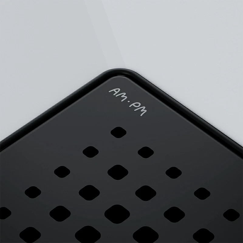 Душевой трап 10x10 AM.PM PrimeFlow W02BD-P11-010-01BM гидрозатвор с черной матовой решеткой