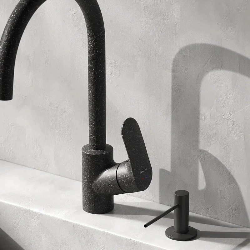 Дозатор для моющего средства AM.PM Gem A9037222 встраиваемый, черный