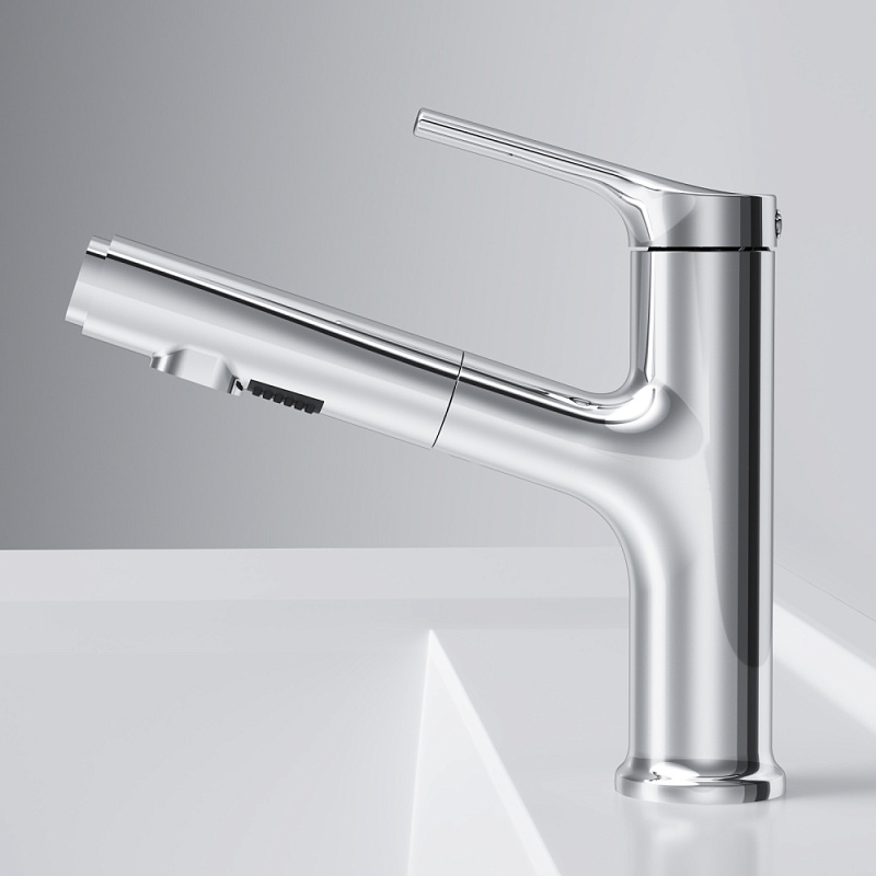 Смеситель для раковины (умывальника) AM.PM X-Joy S F85B02900 с выдвижным изливом, хром