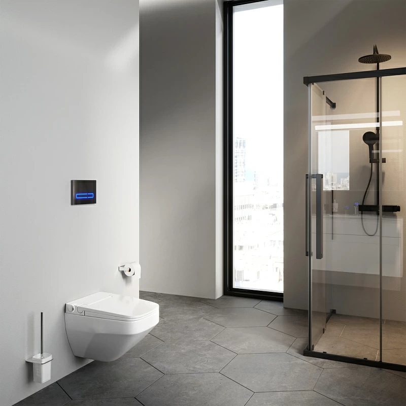 Унитаз-биде подвесной AM.PM Inspire 2.0 CCC50A1700SC безободковый с электронным управлением, белый