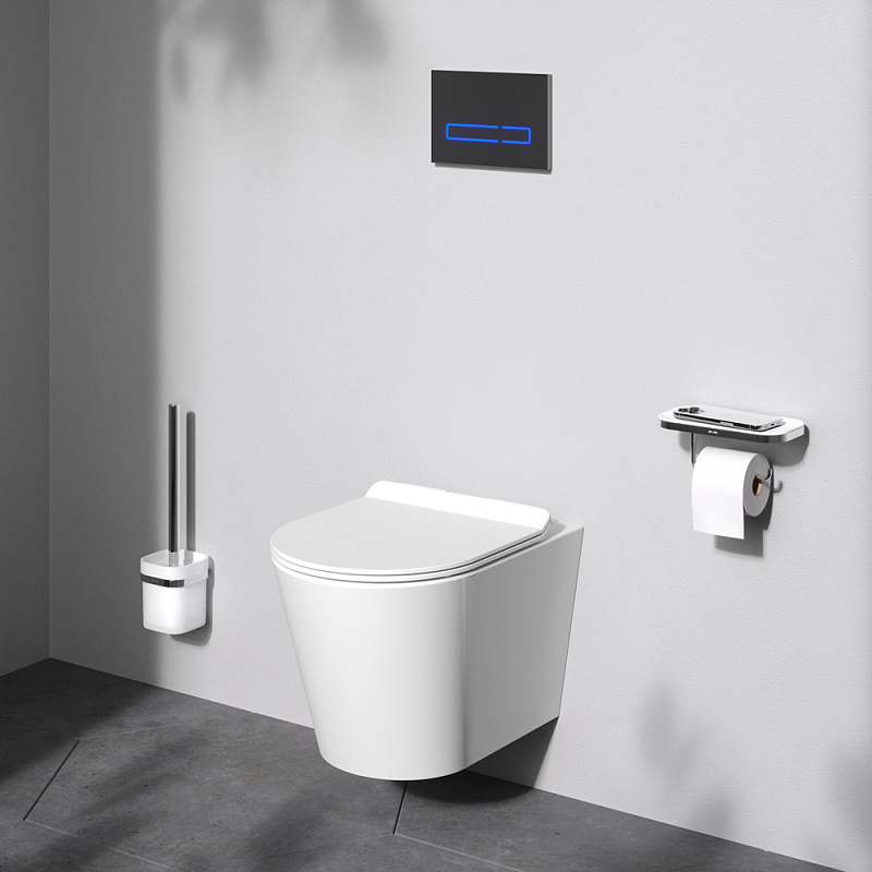 Унитаз подвесной AM.PM Sunny C85C1701SC безободковый с сиденьем микролифт