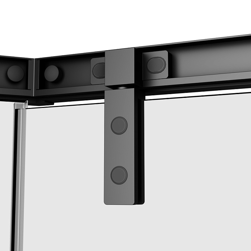 Душевое ограждение без поддона 90x90 AM.PM Gem W90G-405-9090-BT профиль черный