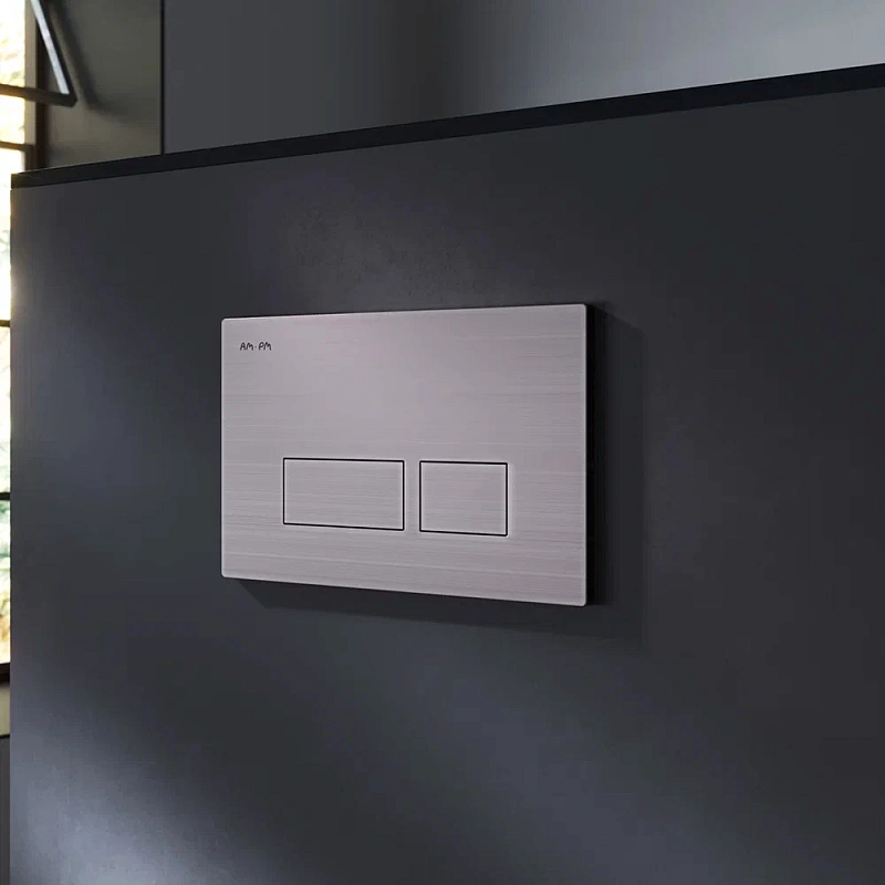 Инсталляция для подвесного унитаза AM.PM Pro I012704.7031 с пневм. клавишей никель матовый